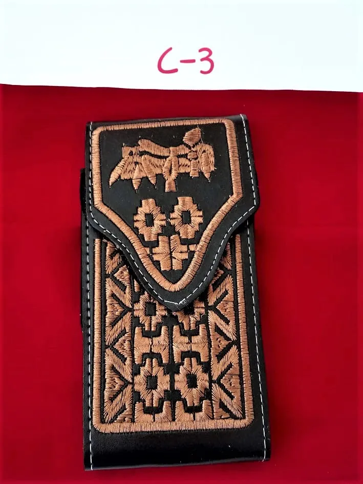 Western Cellphone Case Leather  Belt Loop