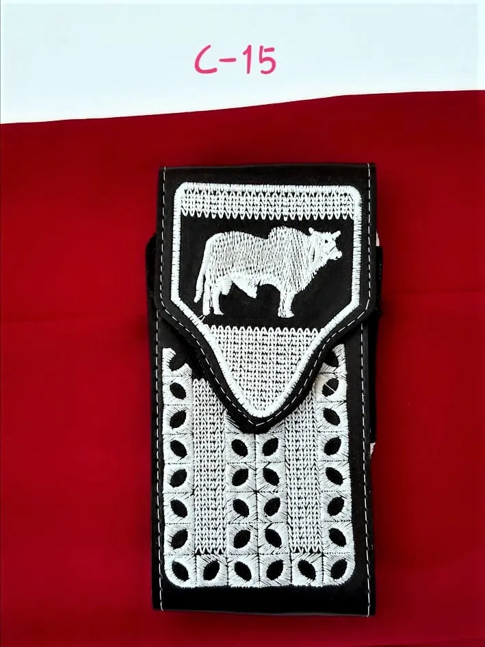 Western Cellphone Case Leather  Belt Loop