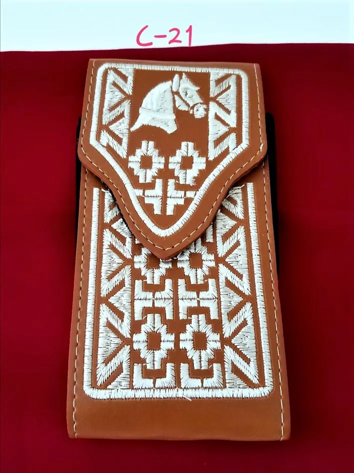 Western Cellphone Case Leather  Belt Loop