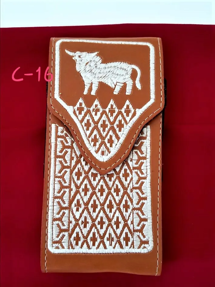 Western Cellphone Case Leather  Belt Loop