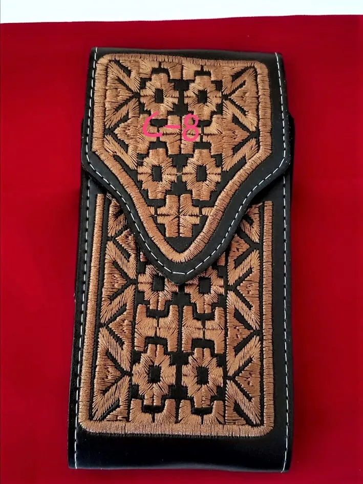 Western Cellphone Case Leather  Belt Loop