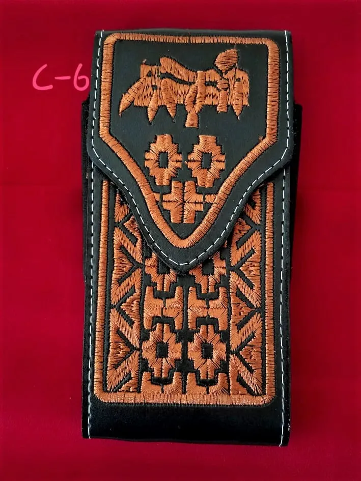 Western Cellphone Case Leather  Belt Loop