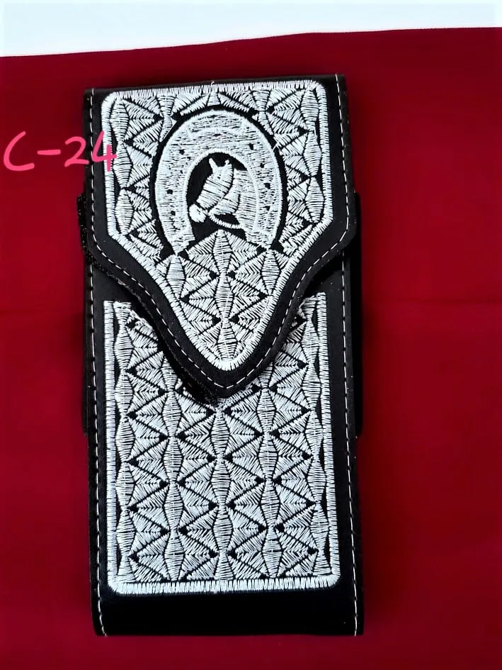 Western Cellphone Case Leather  Belt Loop