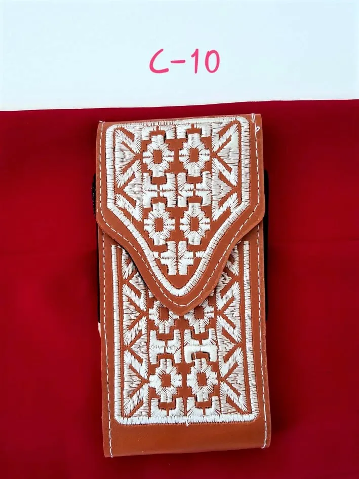 Western Cellphone Case Leather  Belt Loop