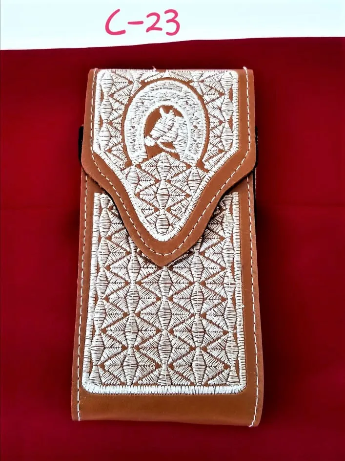 Western Cellphone Case Leather  Belt Loop