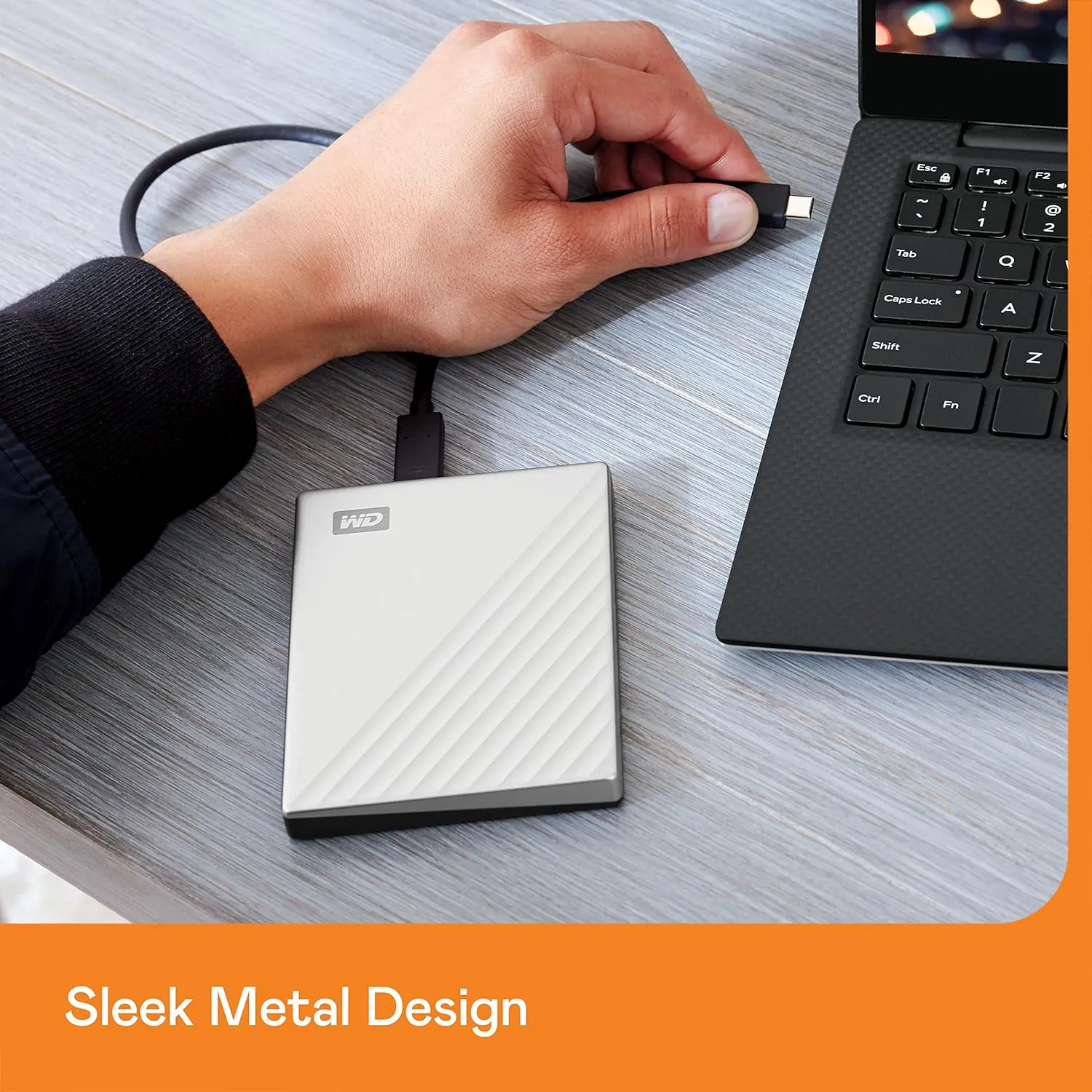 Western Digital 2TB My Passport Ultra for Mac Silver Portable External Hard Drive HDD, USB-C and USB 3.1 Compatible - WDBPMV0040BSL-WESN