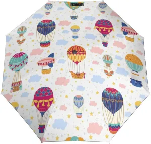 Windproof Travel Umbrellas for Rain,Balloons Cartoon Cute Durable & Compact Umbrella-Waterproof Canopy for Backpack, Purse, Portable, Umbrella for Travel