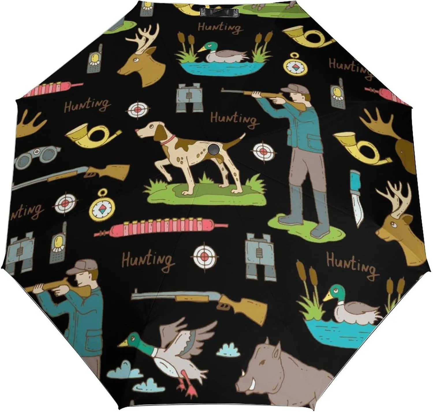 Windproof Travel Umbrellas for Rain,Cartoon Birds Hearts Notes Durable & Compact Umbrella-Waterproof Canopy for Backpack, Purse, Portable, Umbrella for Travel