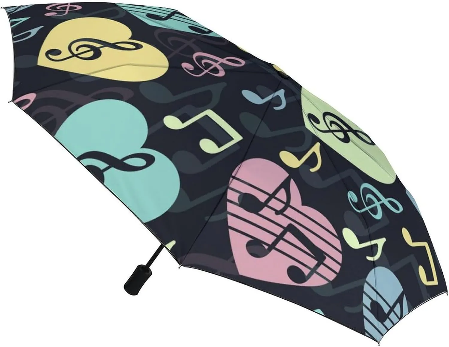 Windproof Travel Umbrellas for Rain,Cute Cartoon Cat Eiffel Durable & Compact Umbrella-Waterproof Canopy for Backpack, Purse, Portable, Umbrella for Travel
