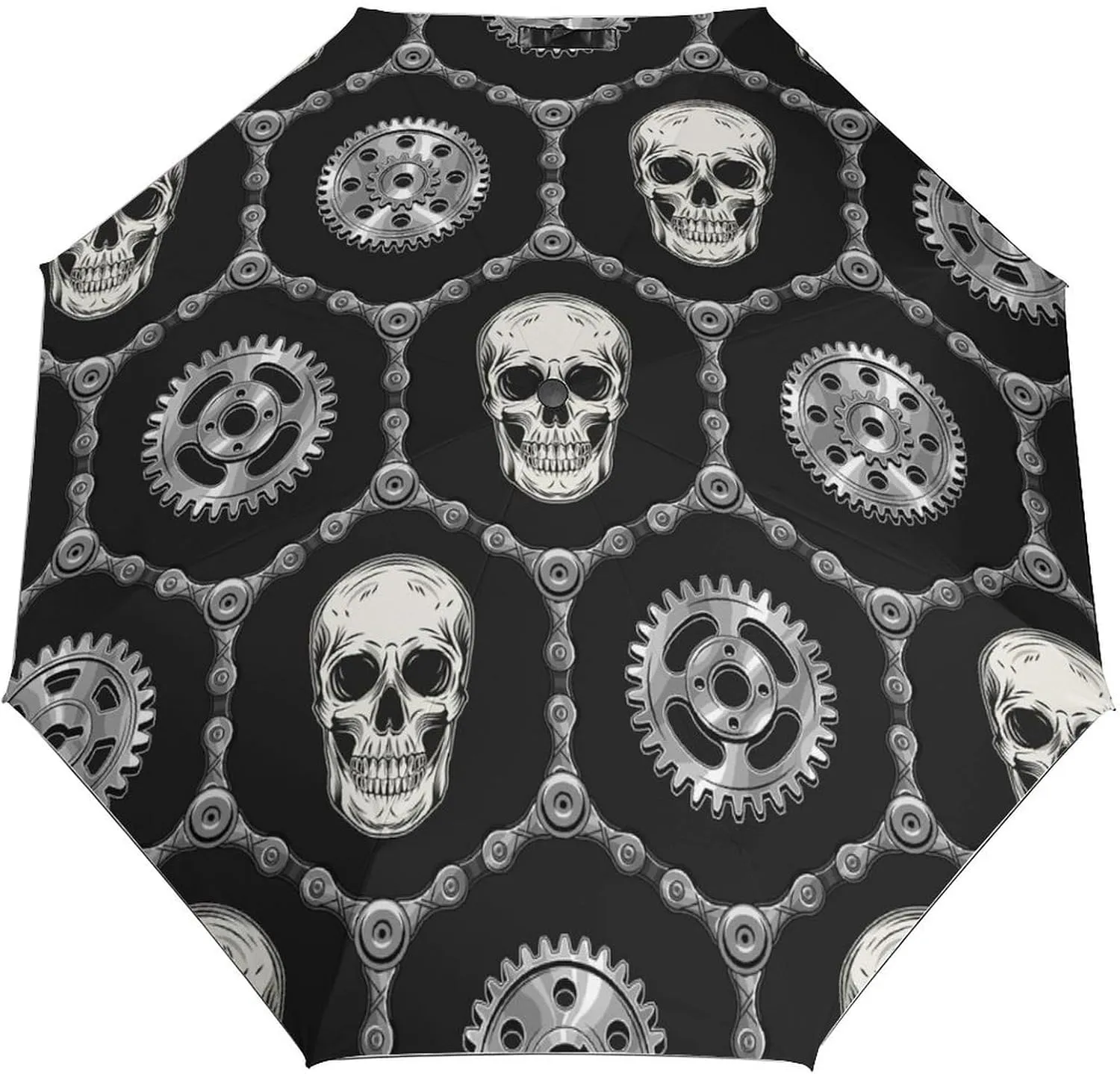 Windproof Travel Umbrellas for Rain,Groovy Flame Fire Pattern Durable & Compact Umbrella-Waterproof Canopy for Backpack, Purse, Portable, Umbrella for Travel
