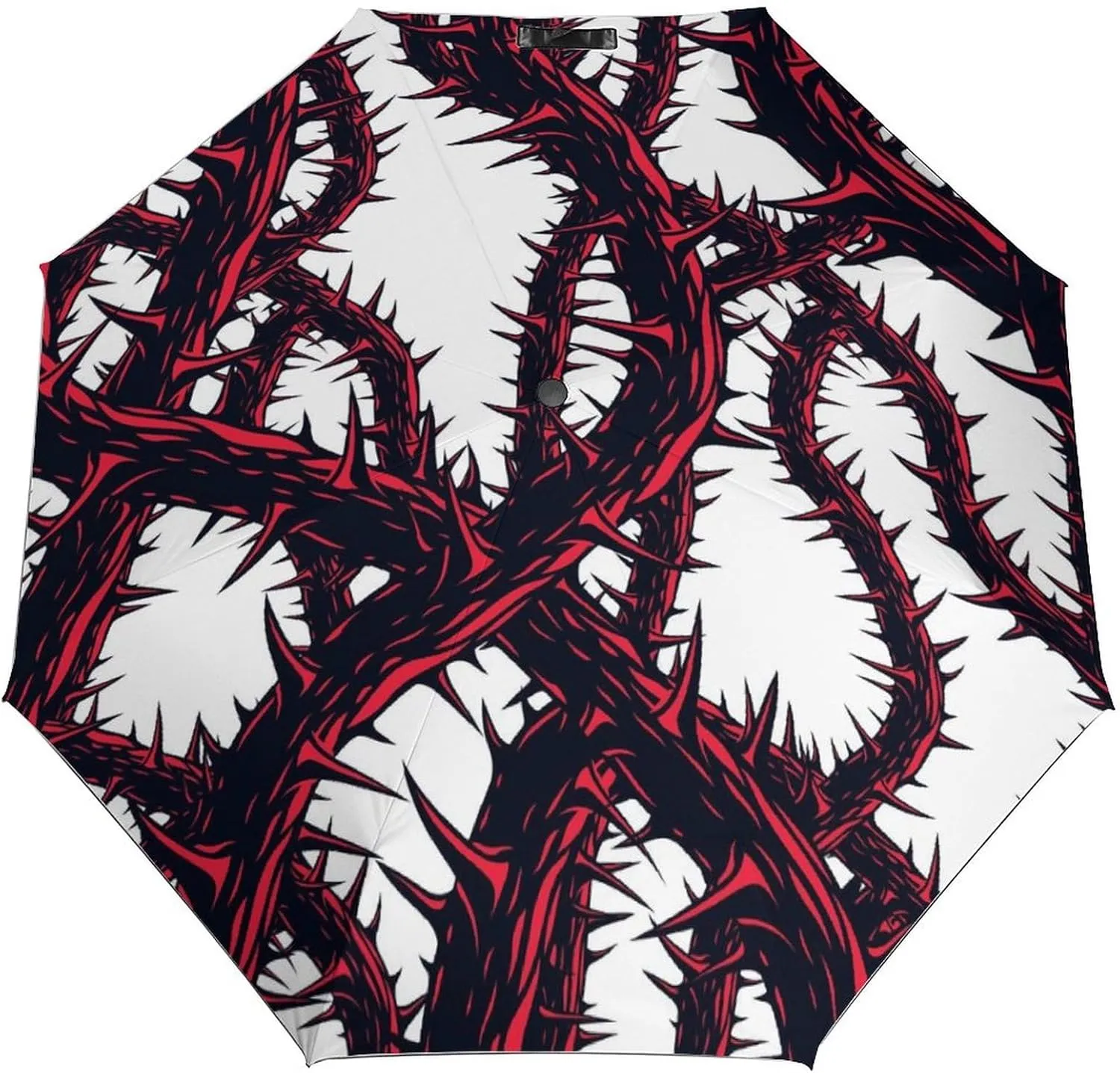 Windproof Travel Umbrellas for Rain,Redthorn Branche Thorns Horror Durable & Compact Umbrella-Waterproof Canopy for Backpack, Purse, Portable, Umbrella for Travel