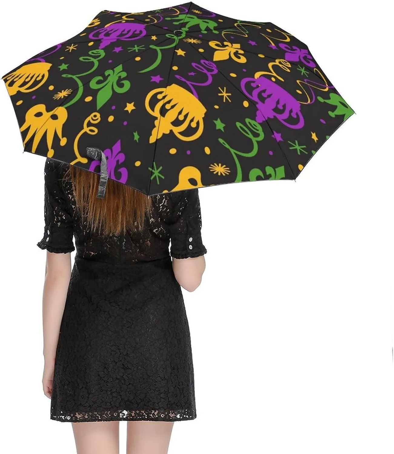 Windproof Travel Umbrellas for Rain,Underwater Creatures Durable & Compact Umbrella-Waterproof Canopy for Backpack, Purse, Portable, Umbrella for Travel