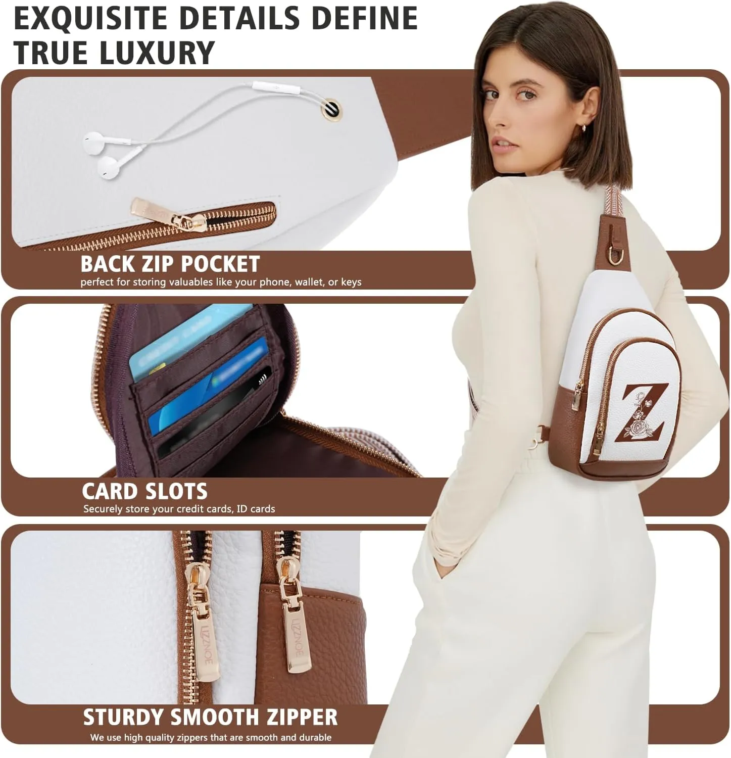Women Crossbody Bag Sling Shoulder Purse Small Fanny Pack Side Cross Body Neighbor Host Birthday Long Soul Distance Relationships Manager Goodbye Going Away Good Luck I Miss You Job Promotion Gifts