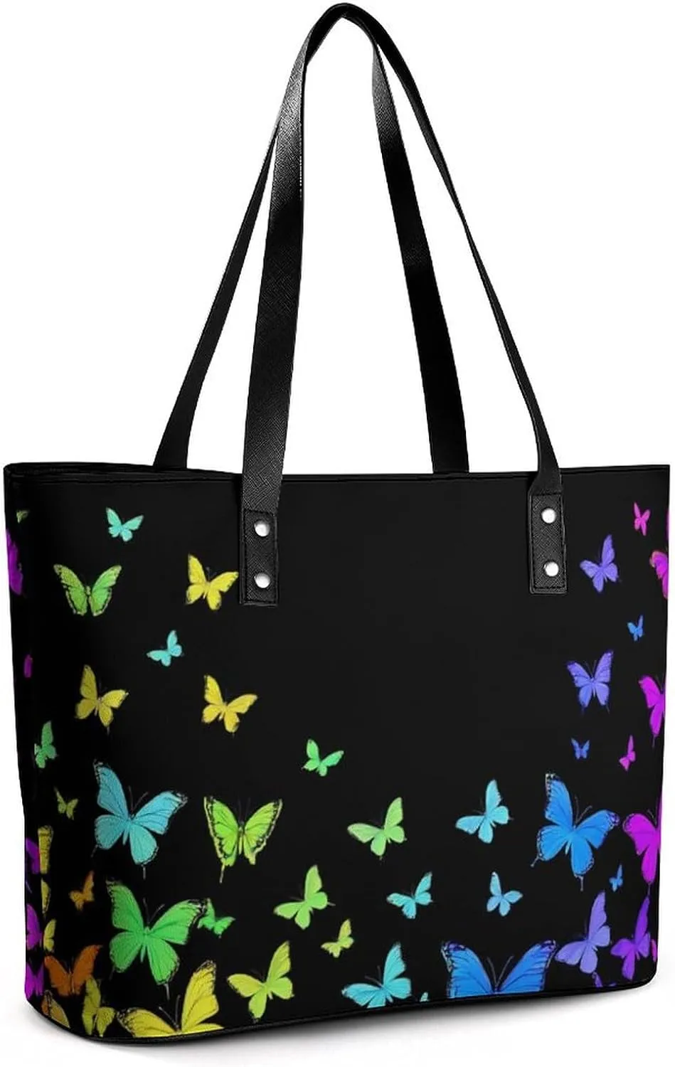 Women's Elegant Leather Handbag Unisex Leather Tote Bag Lightweight Handbag