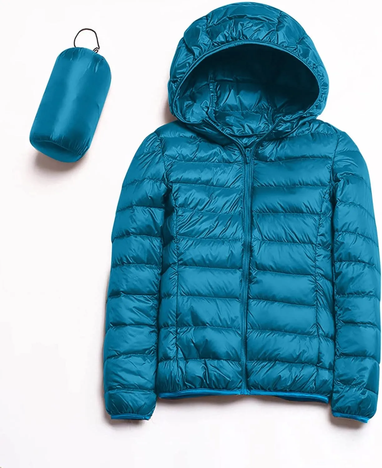 Women's Lightweight Long-Sleeve Water-Resistant Packable Hooded Puffer Jacket Winter Coat Women Down Coats Ski Jacket