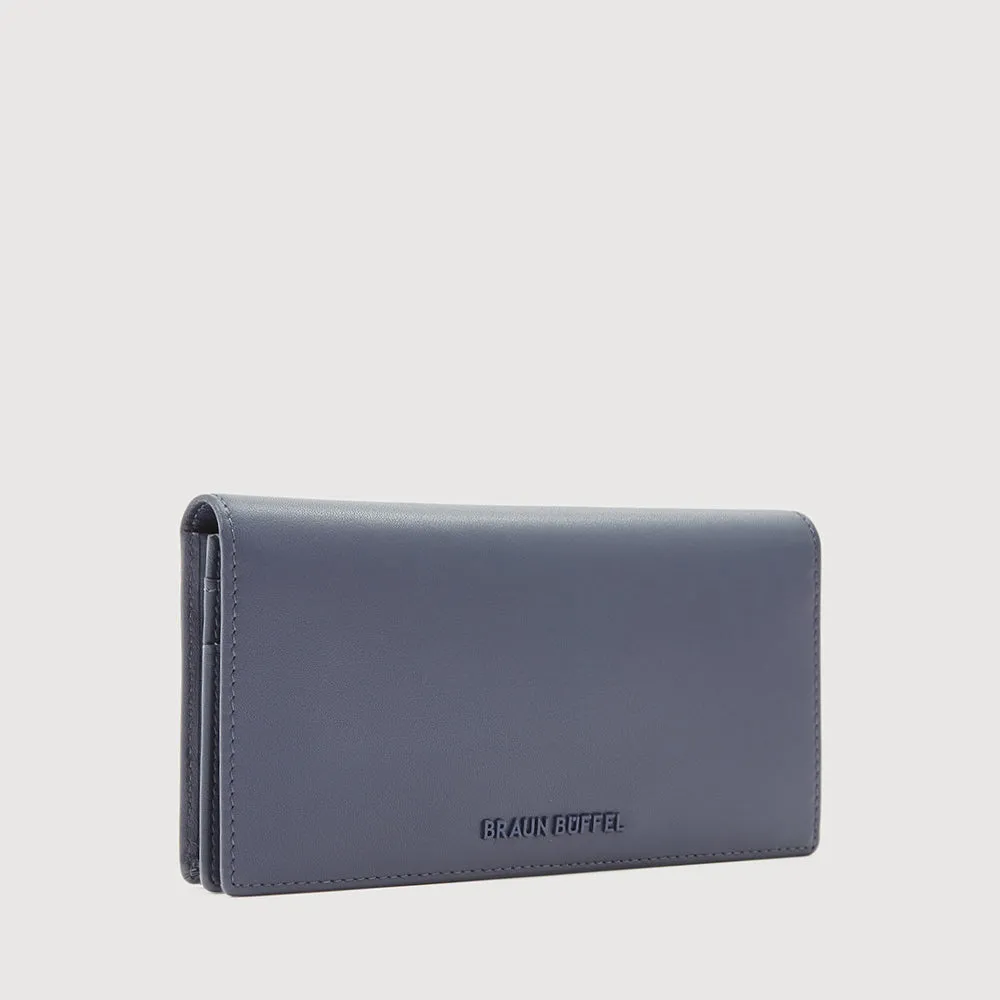 X BIFOLD LONG WALLET WITH ZIP COMPARTMENT (BOX GUSSET)