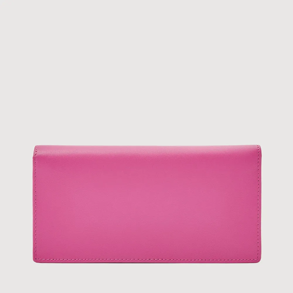 X BIFOLD LONG WALLET WITH ZIP COMPARTMENT (BOX GUSSET)