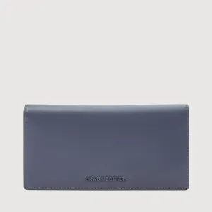 X BIFOLD LONG WALLET WITH ZIP COMPARTMENT (BOX GUSSET)