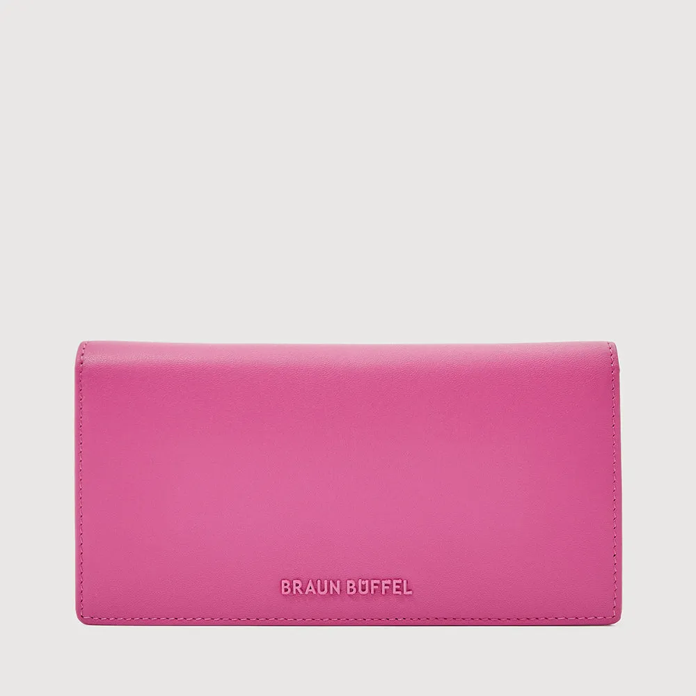 X BIFOLD LONG WALLET WITH ZIP COMPARTMENT (BOX GUSSET)