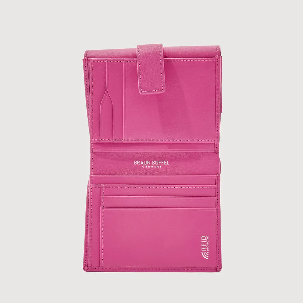 X BIFOLD SMALL WALLET WITH EXTERNAL COIN COMPARTMENT