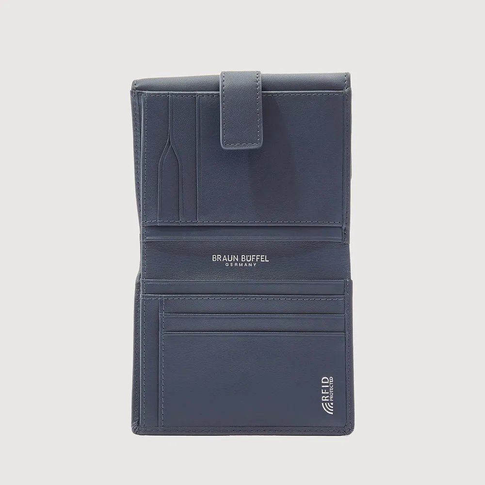 X BIFOLD SMALL WALLET WITH EXTERNAL COIN COMPARTMENT