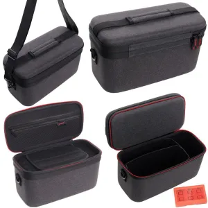 XYYORITRIX Carrying Case for Nintendo Switch 2，Twin-Pack Structure Design with Shoulder Belt Portable Travel Bag Large Capacity Accessory Organizer Anti-Spatter Shockproof Pressure Resistant