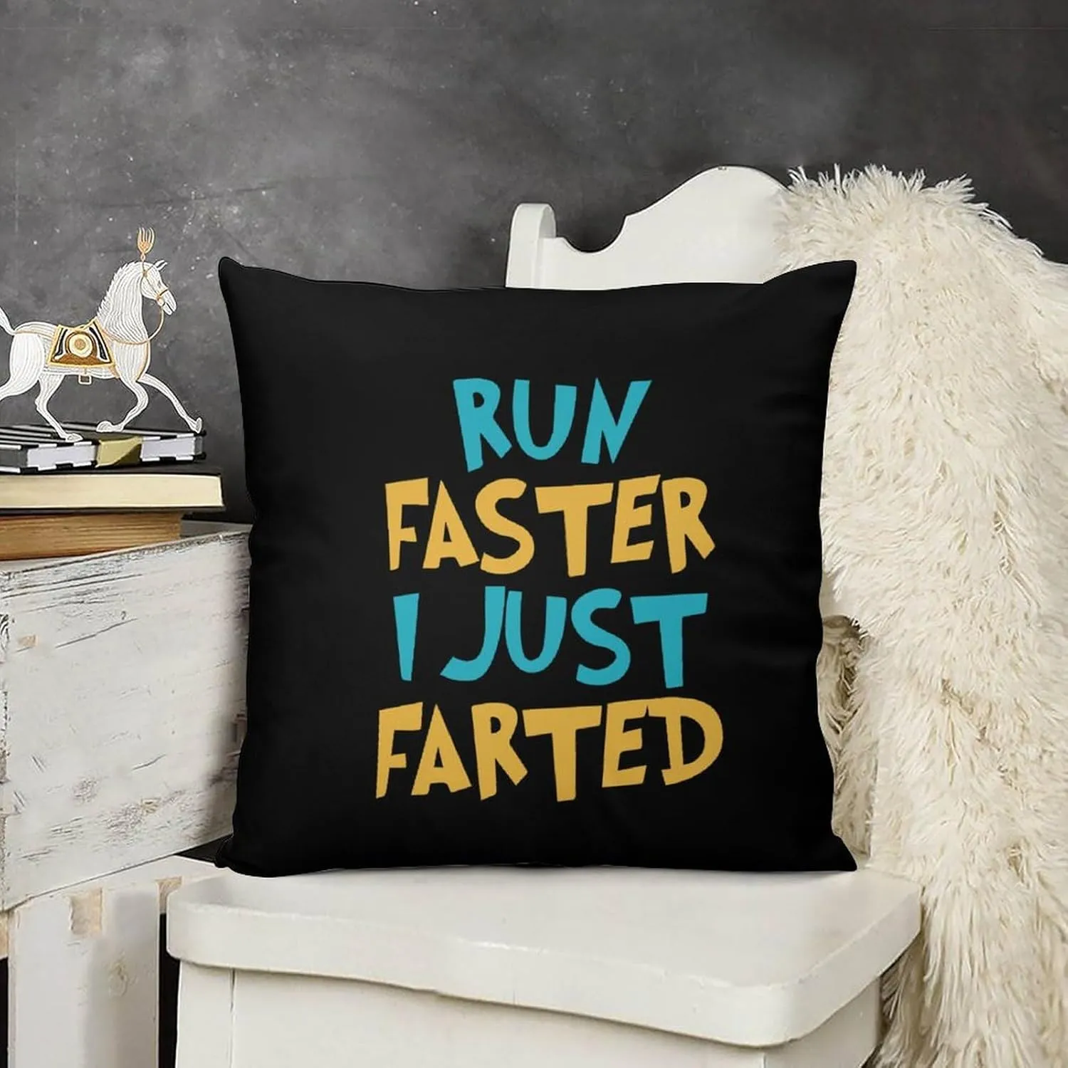 Yepp I Just Farted Throw Pillow Covers Set of 2 Modern Pillowcases for Patio Living Room Bed Outdoor Decor 20 "x20