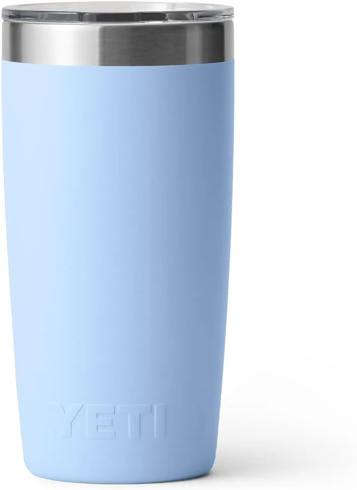 YETI Rambler 10 oz Tumbler, Stainless Steel, Vacuum Insulated with MagSlider Lid, Big Sky Blue