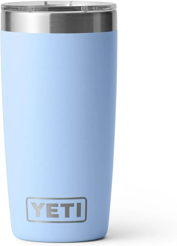 YETI Rambler 10 oz Tumbler, Stainless Steel, Vacuum Insulated with MagSlider Lid, Big Sky Blue