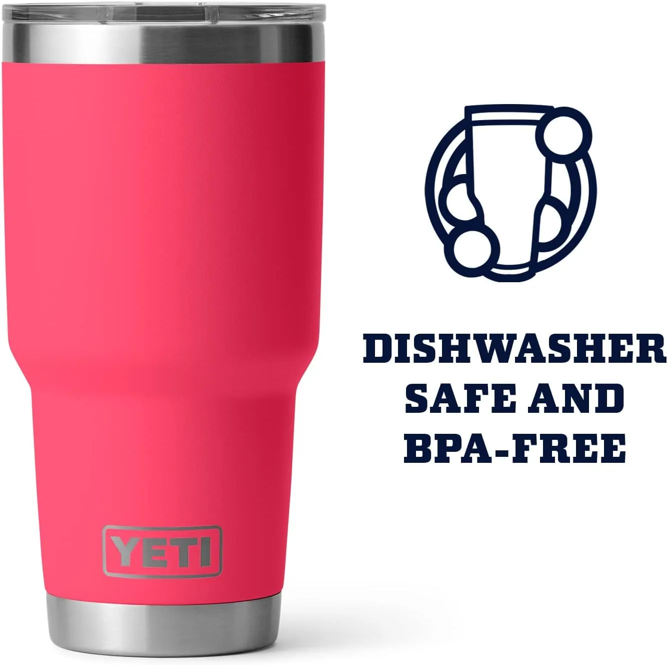 YETI Rambler 30 oz Stainless Steel Vacuum Insulated Tumbler w/MagSlider Lid