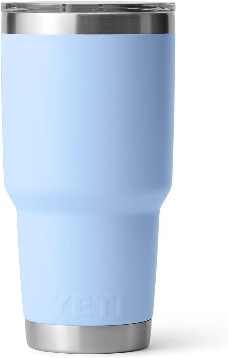 YETI Rambler 30 oz Tumbler, Stainless Steel, Vacuum Insulated with MagSlider Lid, Big Sky Blue