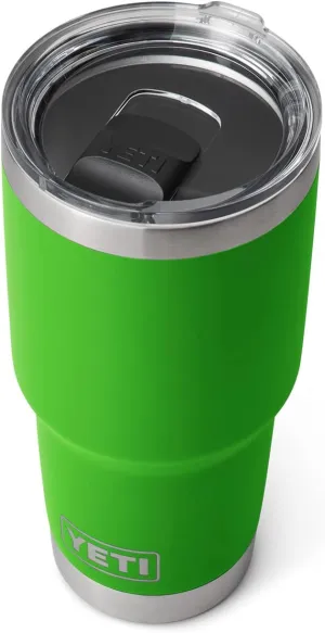 YETI Rambler 30 oz Tumbler, Stainless Steel, Vacuum Insulated with MagSlider Lid, Canopy Green