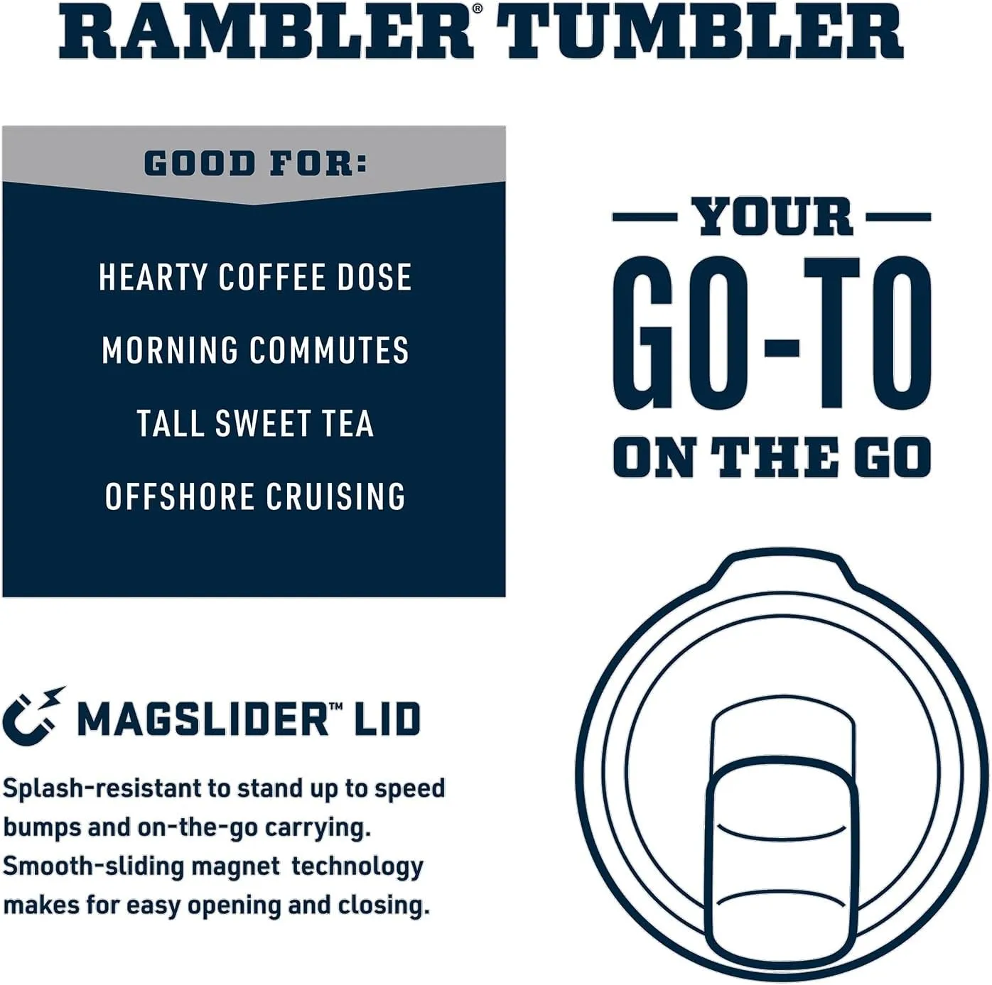 YETI Rambler 30 oz Tumbler, Stainless Steel, Vacuum Insulated with MagSlider Lid, King Crab