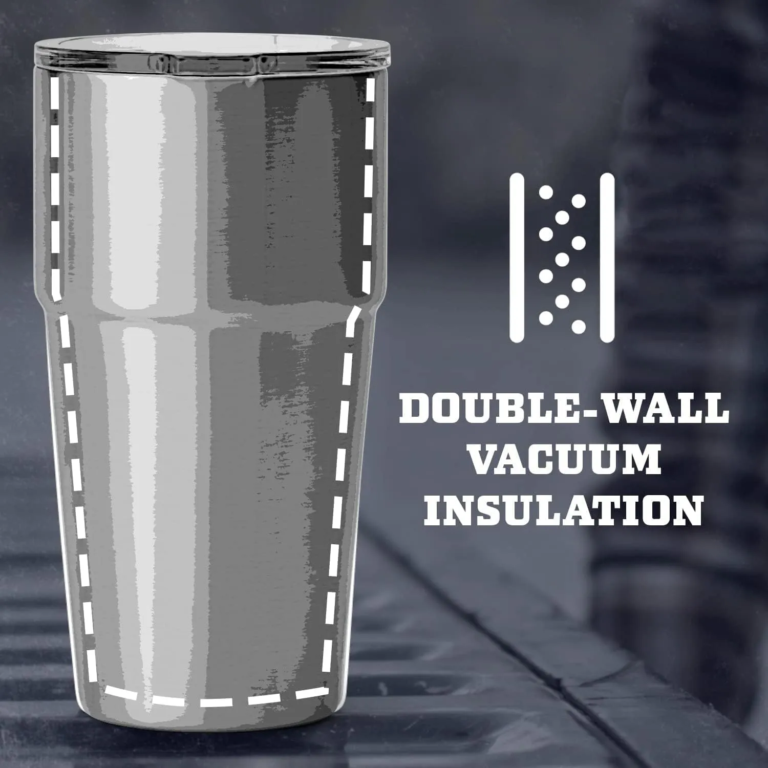 YETI Rambler Stackable Pint, Vacuum Insulated, Stainless Steel with MagSlider Lid