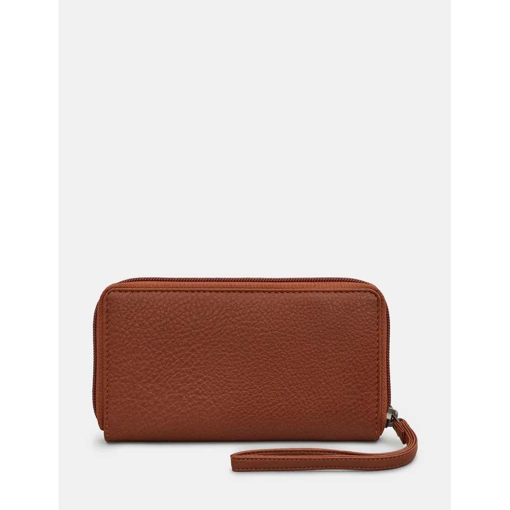 Yoshi Vegan Leather Bookworm Brown Purse with Strap
