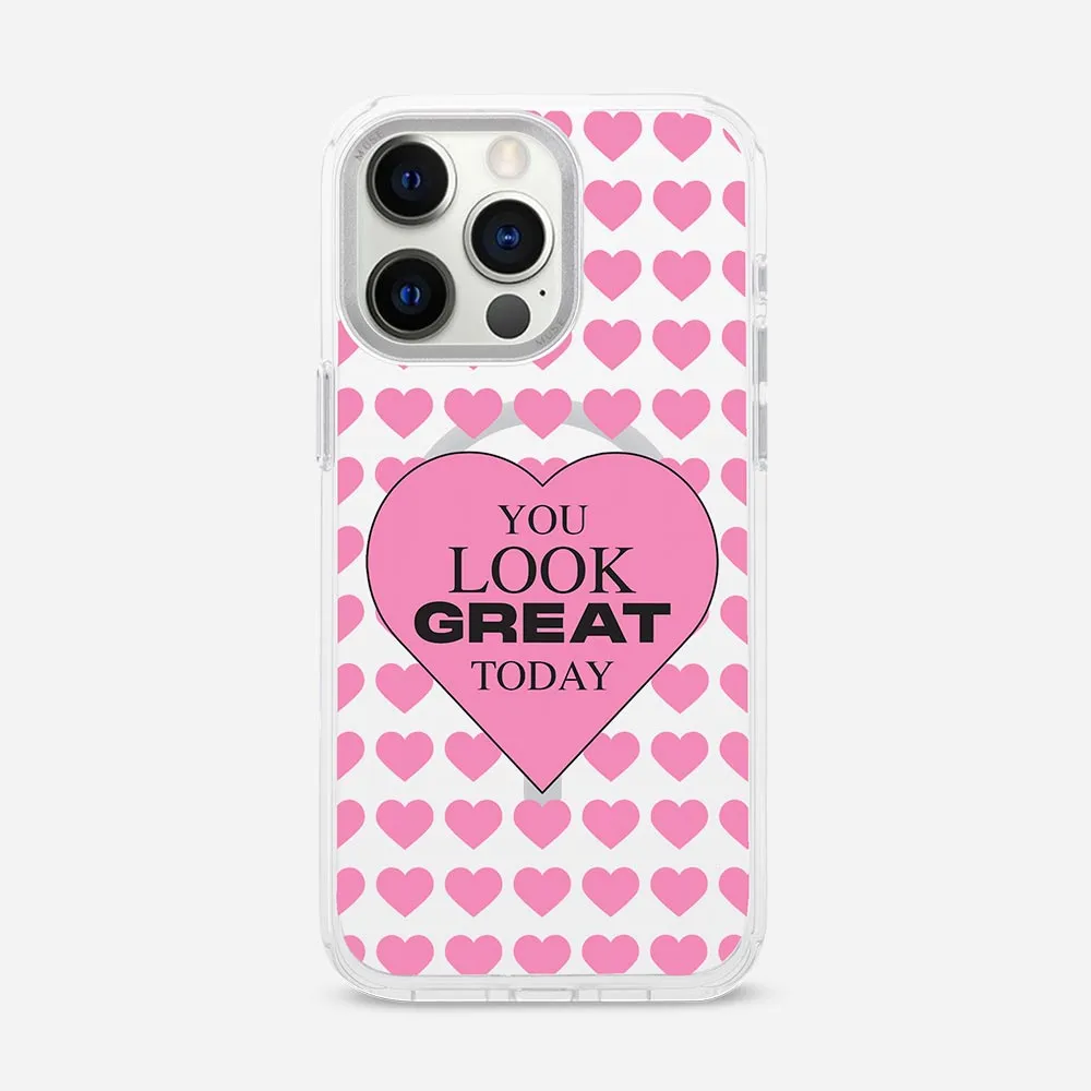 You Look Great Today 'Spread Your MUSE ’ Clear Case With MagRing Personalized Phone Case