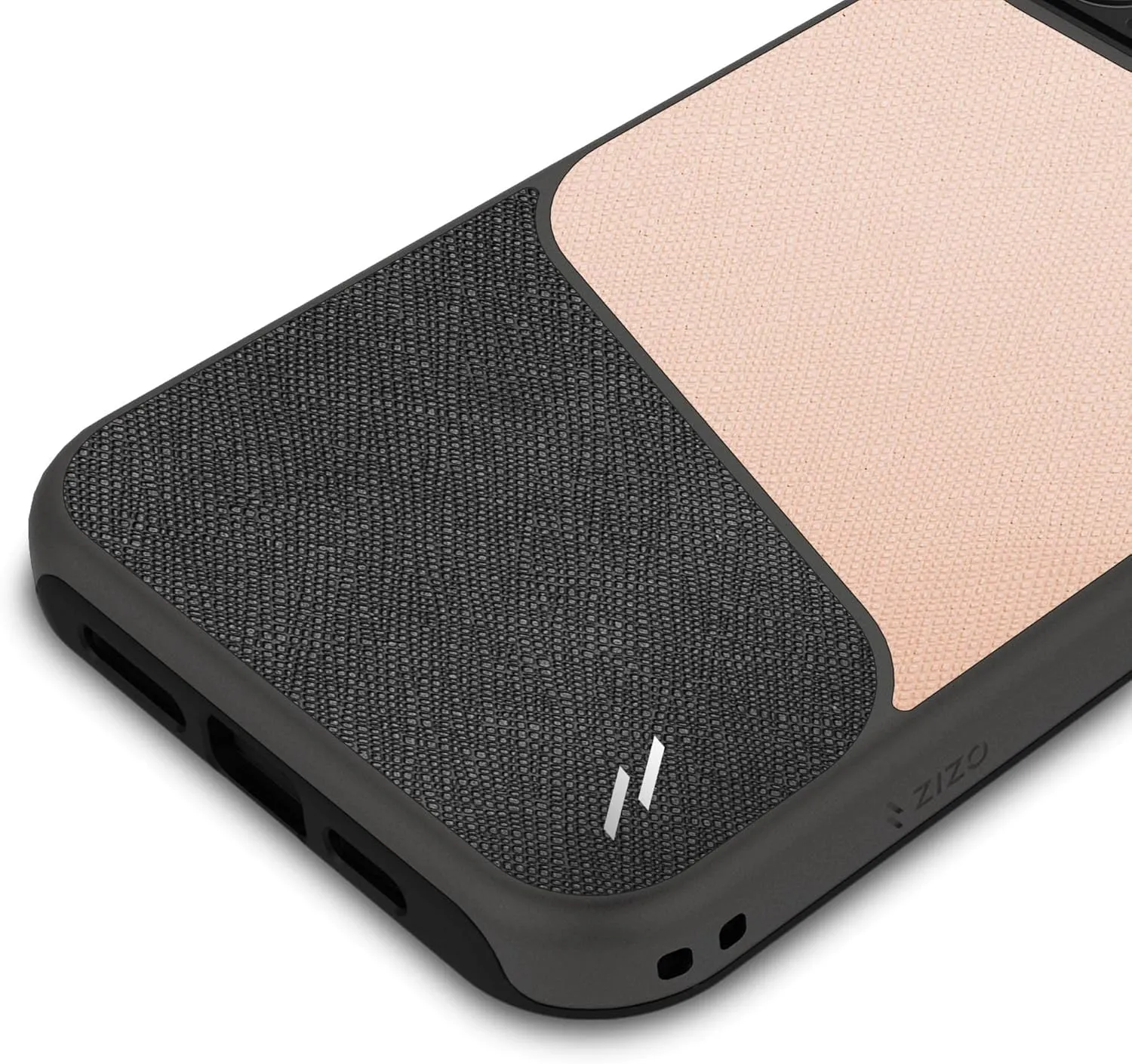 ZIZO Division Series for iPhone 12 Mini Case - Sleek Modern Protection - Saffiano Blush