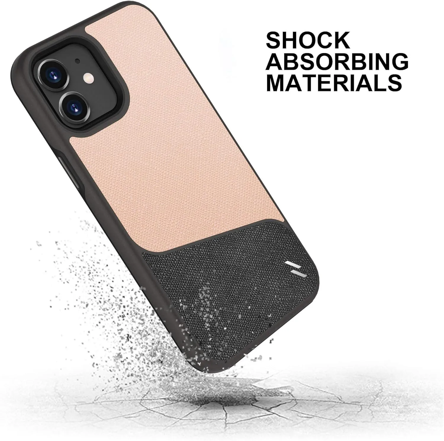 ZIZO Division Series for iPhone 12 Mini Case - Sleek Modern Protection - Saffiano Blush