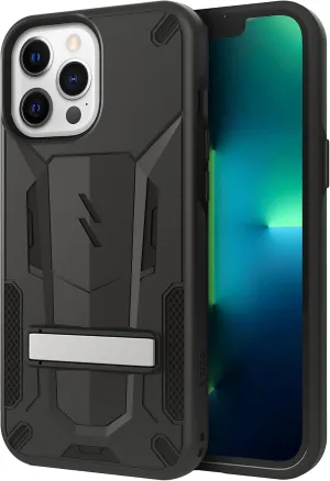 ZIZO Transform Series for iPhone 13 Pro Max Case - Rugged Dual-Layer Protection with Kickstand - Black