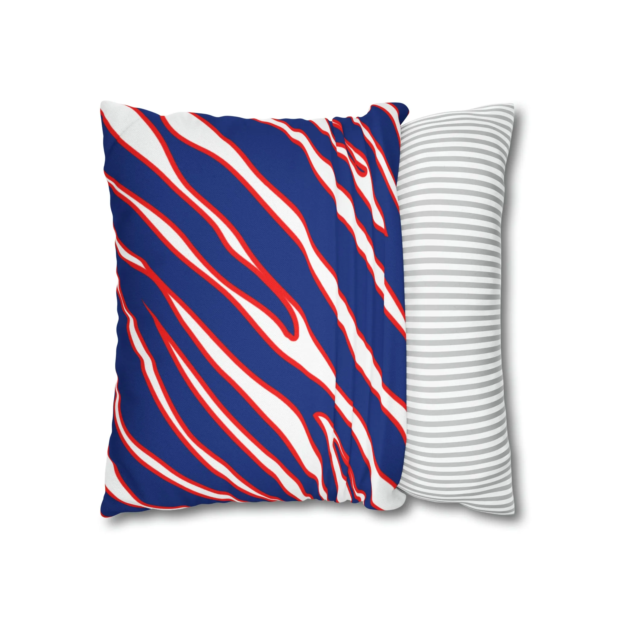 Zubaz Buffalo Bills Spun Polyester Square Pillow Case